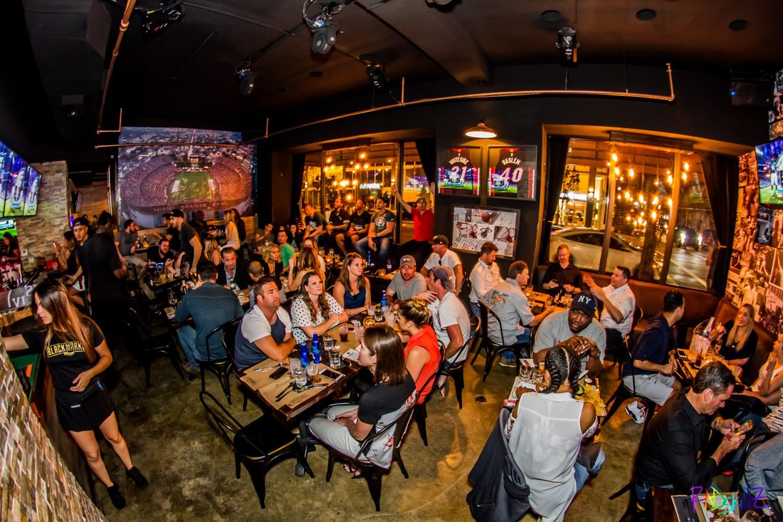 Celebration moment, beer raised