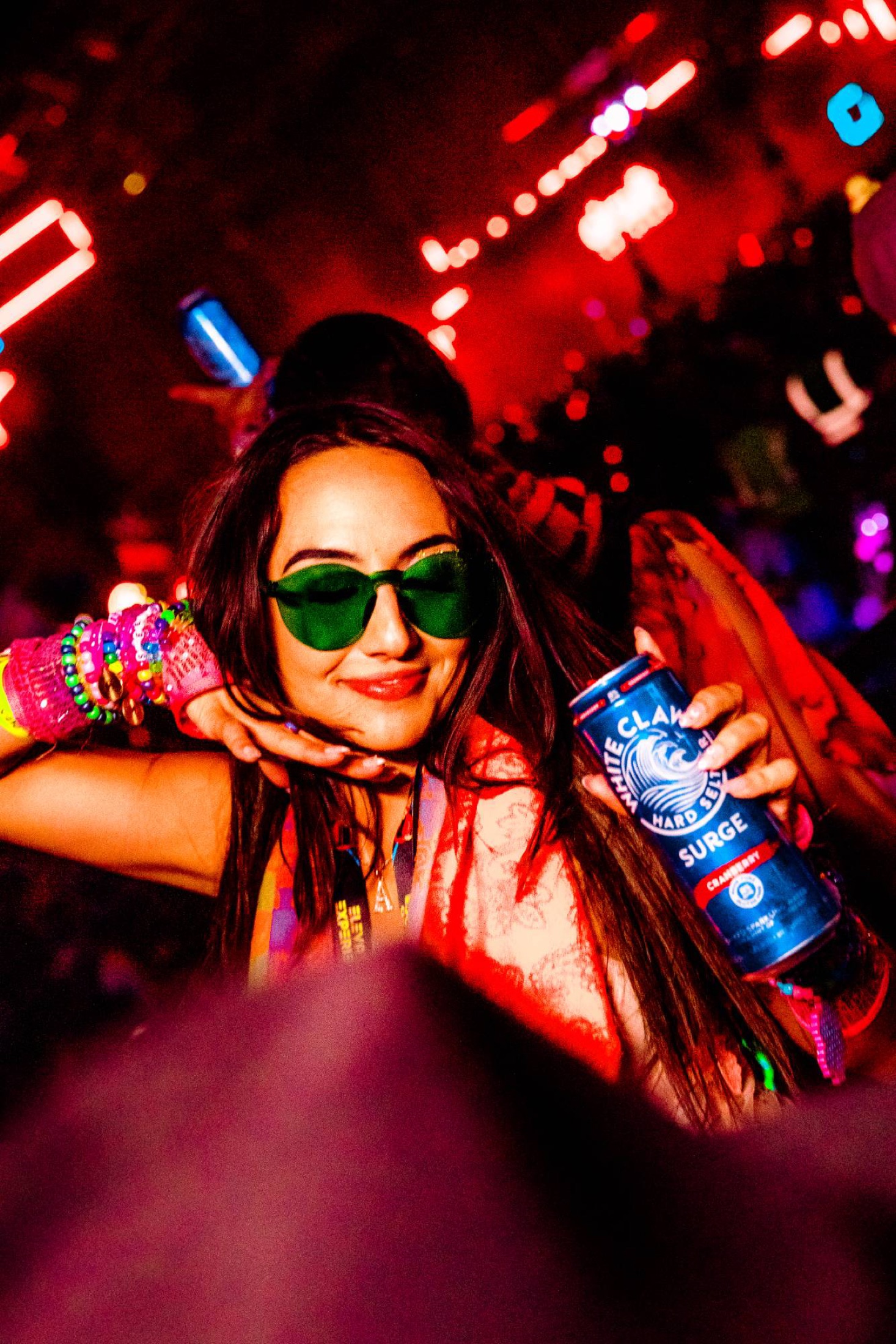 White Claw Surge in the kandi crowd