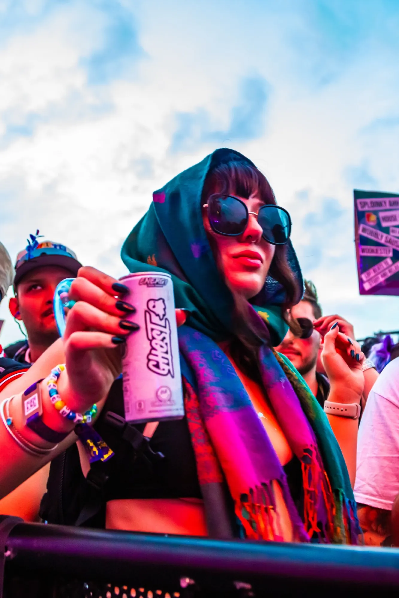 GHOST in hand at the main-stage rail